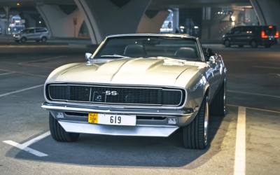 Rent Chevrolet Camaro SS Convertible V8 1968 in Dubai